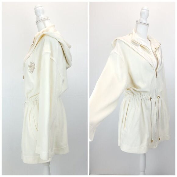 *RARE* Vintage Escada Sport Hooded Ivory White Jacket - Picture 9 of 16